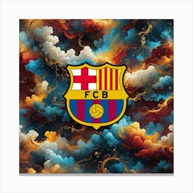 FC Barcelona Logo Wall Art 19 Canvas Print