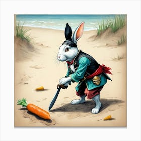 Pirate Bunny 10 Canvas Print