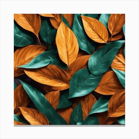 Abstract Leaves Canvas Print