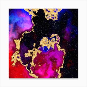 100 Nebulas in Space with Stars Abstract n.030 Canvas Print