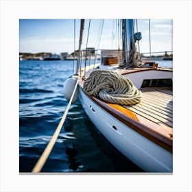 Sailboat On The Water Canvas Print