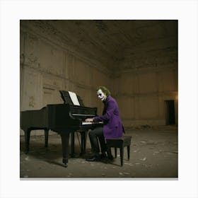 Joker At The Piano 3 Canvas Print