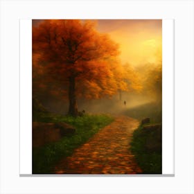 Autumn Path 7 Canvas Print