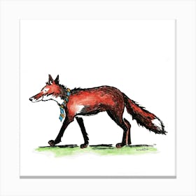 Gentleman Fox Canvas Print