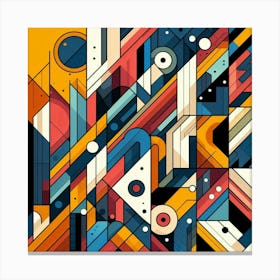 Abstract Geometric Painting 6 Canvas Print