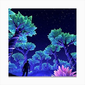 Fortnite Forest Canvas Print