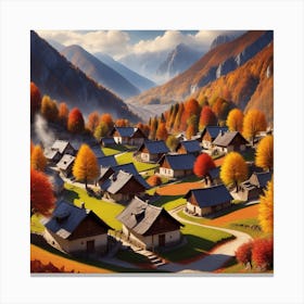Autumn Village 32 Canvas Print