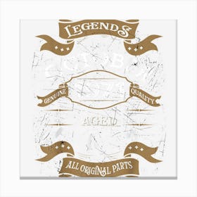 Birthday Gift Legends Were Born In October 1971 Canvas Print