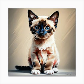 Siamese Cat Canvas Print