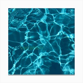 Water Ripples In A Pool Canvas Print