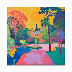 Abstract Park Collection El Retiro Park Madrid Spain 3 Canvas Print