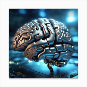 Artificial Intelligence Brain 28 Canvas Print