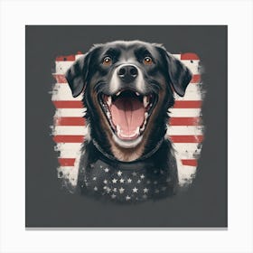 American Dog Canvas Print