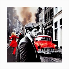 War against boredom (Retro London) Canvas Print