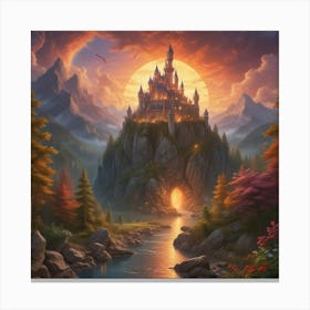 Disney Castle 5 Canvas Print