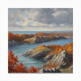 Autumn On The Coast Canvas Print