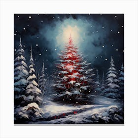 Christmas Cascade of Colors Canvas Print
