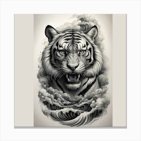 Tiger Tattoo Canvas Print