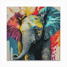 Elephant Painting 1 Canvas Print