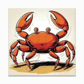 Red Crab Canvas Print