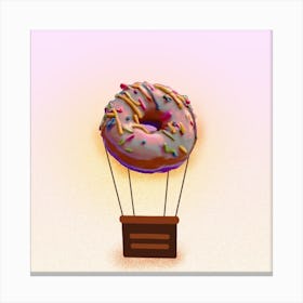 Donut Air Balloon Canvas Print