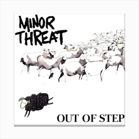 Minor Threat Out Of Step Canvas Print