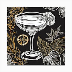 Cocktail Martini Canvas Print