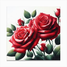 Red Roses 2 Canvas Print