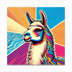 Pop Llama 1 Canvas Print