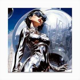 Futuristic Woman 3 Canvas Print