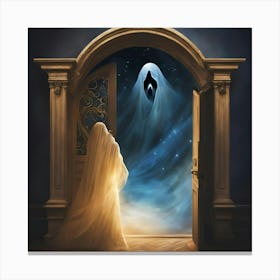 Who S At The Door Canvas Print