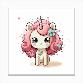 Cute Unicorn 692 Canvas Print