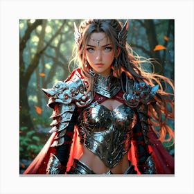 Default A Gracefully Fierce Anime Warrior Princess (6) Canvas Print