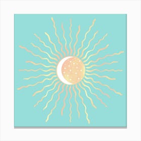 Sun And Moon Canvas Print