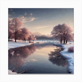 Winter Landscape 47 Canvas Print