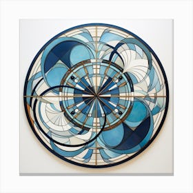 'Blue Circle' Canvas Print