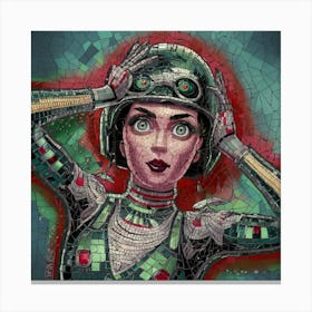 Robot Girl 1 Canvas Print