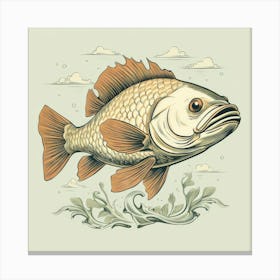 Fish Cartoon Canvas Print