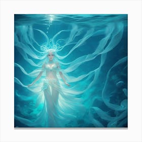 Protector of the Jellyfish Canvas Print