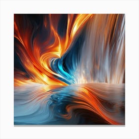 Fire And Water 1 Canvas Print