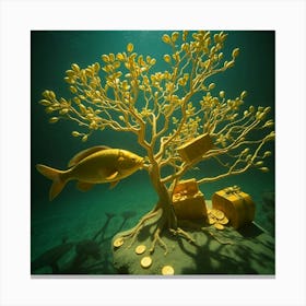 Gold Tree 7 Canvas Print