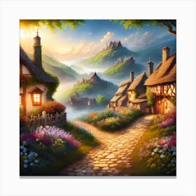 Fairytale Village Canvas Print