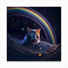 Cat Galaxy (105) Canvas Print