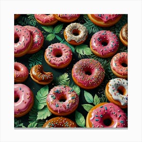 Default Donut Plant Art Print 1 Canvas Print