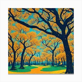 Walk In The Park 1 Canvas Print