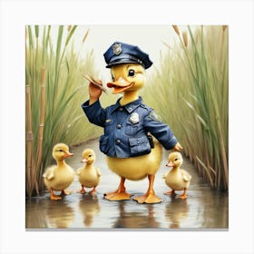 Duck Police Canvas Print