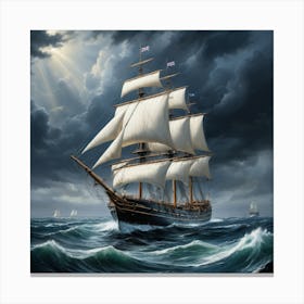 moody seas 2 Canvas Print