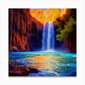 Waterfall In Arizona 1 Canvas Print