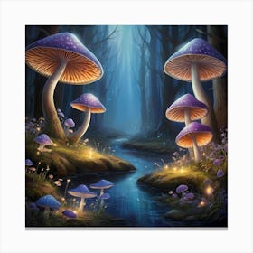 Mushroom Forest Canvas Print