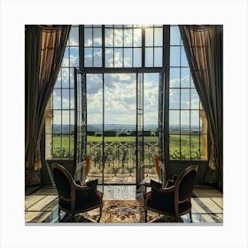 Stockcake Elegant Window View 1719803199 1 Canvas Print